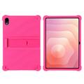 Samsung Galaxy Tab S12+ Custodia in silicone con supporto - Rosa caldo