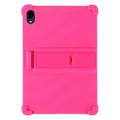 Samsung Galaxy Tab S12+ Custodia in silicone con supporto - Rosa caldo