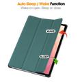 Custodia Smart Folio per Samsung Galaxy Tab S12+ serie Tri-Fold - Verde scuro