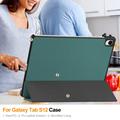 Custodia Smart Folio per Samsung Galaxy Tab S12+ serie Tri-Fold - Verde scuro