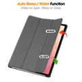 Custodia Smart Folio per Samsung Galaxy Tab S12+ Serie Tri-Fold - Grigia