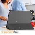 Custodia Smart Folio per Samsung Galaxy Tab S12+ Serie Tri-Fold - Grigia