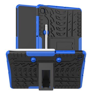 Custodia Ibrida Anti Scivolo con Supporto per Samsung Galaxy Tab S6 Lite 2020/2022/2024 - blu / nera