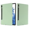 Custodia in silicone liquido per Samsung Galaxy Tab S8/S7 (Confezione aperta - Condizone ottimo) - verde