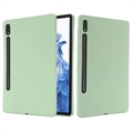 Custodia in silicone liquido per Samsung Galaxy Tab S8/S7 (Confezione aperta - Condizone ottimo) - verde