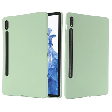 Custodia in silicone liquido per Samsung Galaxy Tab S8/S7 (Confezione aperta - Condizone ottimo) - verde