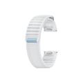 Samsung Galaxy Watch 4/4 Classic/5/5 Pro/6/6 Classic/7/FE Fascia in tessuto - M/L - Bianco / Blu