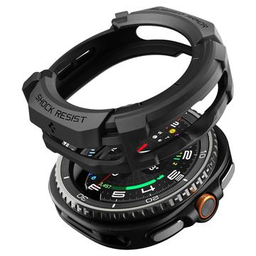 Custodia in TPU Spigen Rugged Armor per Samsung Galaxy Watch8 Classic - 46mm - Nera