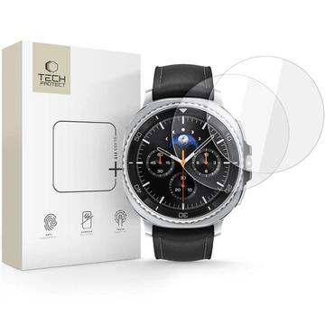 Protezione dello schermo in vetro temperato Samsung Galaxy Watch8 Classic Tech-Protect Glass Fit+ - 46mm - 2 pz. - Chiaro