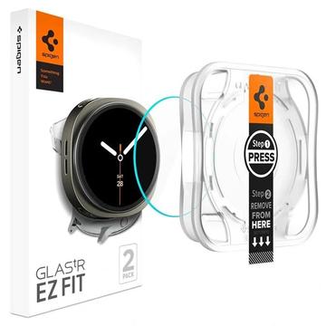 Protezione Schermo Spigen Glas.tR Ez Fit per Samsung Galaxy Watch8 - 44mm - 2 Pezzi.
