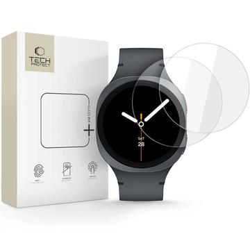 Protezione dello schermo in vetro temperato Samsung Galaxy Watch8 Tech-Protect Glass Fit+ - 44mm - 2 pz. - Chiaro