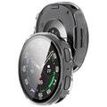 Custodia in Plastica con Pellicola Salvaschermo per Samsung Galaxy Watch9 - 44mm - Chiara