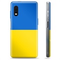 Custodia in TPU per Samsung Galaxy Xcover Pro con bandiera ucraina - gialla e azzurra
