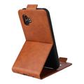 Samsung Galaxy XCover7 Pro Custodia verticale con supporto - Marrone