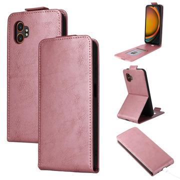 Samsung Galaxy XCover7 Pro Custodia verticale con supporto - Oro rosa