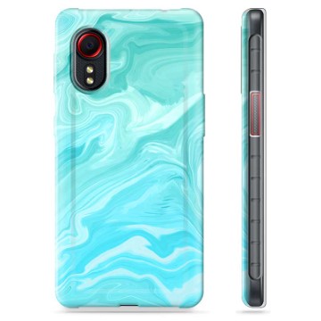 Custodia in TPU per Samsung Galaxy Xcover 5 - Marmo blu