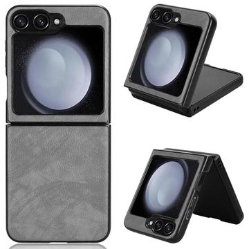 Custodia in Plastica Rivestita per Samsung Galaxy Z Flip6 - Grigio
