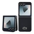 Custodia Samsung Galaxy Z Flip6/Z Flip7 Lacoste Iconic Petit Pique Woven Logo - Nera