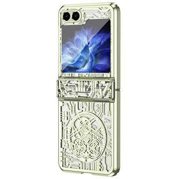 Custodia in plastica placcata Mechanical Legend per Samsung Galaxy Z Flip6 - Verde