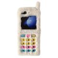 Custodia in peluche retrò con tasti del quadrante ricamati per Samsung Galaxy Z Flip6