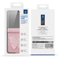 Custodia Samsung Galaxy Z Flip7 Dux Ducis Luvy con anello per le dita e cinturino per la mano