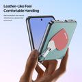 Custodia per Samsung Galaxy Z Flip7 Dux Ducis Luvy con anello per le dita e cinturino per la mano - Blu cielo / Cuore