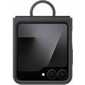 Samsung Galaxy Z Flip7 FE Cover in Silicone con Anello EF-PF741TBEGWW - Nera