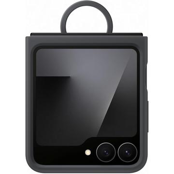 Samsung Galaxy Z Flip7 FE Cover in Silicone con Anello EF-PF741TBEGWW - Nera
