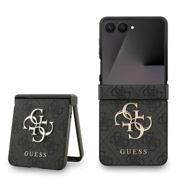 Custodia Ibrida Guess 4G Big Metal Logo per Samsung Galaxy Z Flip7 - Nera
