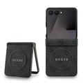 Custodia ad anello colorata Guess 4G per Samsung Galaxy Z Flip7 - Compatibile con MagSafe - Nera
