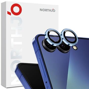 Set di protezioni per obiettivo della fotocamera Northjo Samsung Galaxy Z Flip7 - Blu