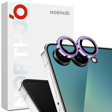 Set di protezioni per obiettivo della fotocamera Northjo Samsung Galaxy Z Flip7 - Viola