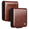 Custodia in pelle a portafoglio Samsung Galaxy Z Flip7 Qialino Classic