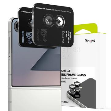Protezione Telecamera in Vetro Temperato Ringke per Samsung Galaxy Z Flip7 - 2 Pezzi - Nera
