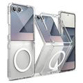 Custodia ibrida magnetica Ringke Fusion per Samsung Galaxy Z Flip7 - Transparente