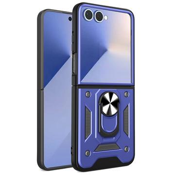 Custodia ibrida con anello rotante e protezione per fotocamera per Samsung Galaxy Z Flip7