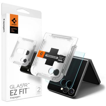 Pellicola salvaschermo Samsung Galaxy Z Flip7 Spigen Glas.tR Ez Fit - 2 pezzi.