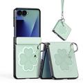 Custodia per Samsung Galaxy Z Flip8 Dux Ducis Luvy con anello per le dita e cinturino per la mano