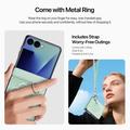 Custodia per Samsung Galaxy Z Flip8 Dux Ducis Luvy con anello per le dita e cinturino per la mano