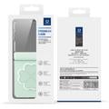 Custodia per Samsung Galaxy Z Flip8 Dux Ducis Luvy con anello per le dita e cinturino per la mano - Verde / Trifoglio