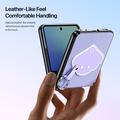 Custodia Samsung Galaxy Z Flip8 Dux Ducis Luvy con anello per le dita e cinturino per la mano - Viola / Conchiglia