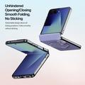 Custodia Samsung Galaxy Z Flip8 Dux Ducis Luvy con anello per le dita e cinturino per la mano - Viola / Conchiglia