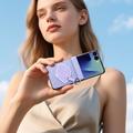 Custodia Samsung Galaxy Z Flip8 Dux Ducis Luvy con anello per le dita e cinturino per la mano - Viola / Conchiglia