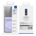 Custodia Samsung Galaxy Z Flip8 Dux Ducis Luvy con anello per le dita e cinturino per la mano - Viola / Conchiglia