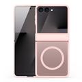 Custodia ibrida per Samsung Galaxy Z Flip8 Dux Ducis Yind - Compatibile con MagSafe - Rosa Chiaro