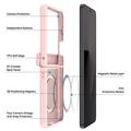 Custodia ibrida per Samsung Galaxy Z Flip8 Dux Ducis Yind - Compatibile con MagSafe - Rosa Chiaro