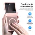 Custodia ibrida per Samsung Galaxy Z Flip8 Dux Ducis Yind - Compatibile con MagSafe - Rosa Chiaro