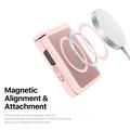 Custodia ibrida per Samsung Galaxy Z Flip8 Dux Ducis Yind - Compatibile con MagSafe - Rosa Chiaro