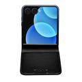 Custodia in pelle a portafoglio Samsung Galaxy Z Flip8 Qialino Classic - nera