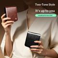 Custodia in pelle a portafoglio Samsung Galaxy Z Flip8 Qialino Classic - nera